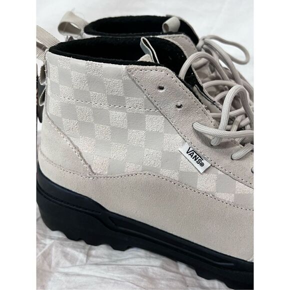 Vans Checkerboard Colfax cold weather leather boot, unisex men’s 7/ wms 8.5 NWT - Picture 14 of 14